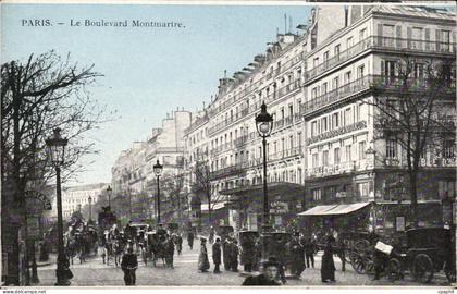 Paris - 18 - Le Boulevard Montmartre CPA