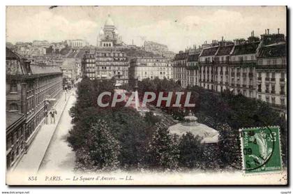 Paris - 18 - Le Square d'Anvers - Basilique du Sacre Coeur de Montmartre - CPA