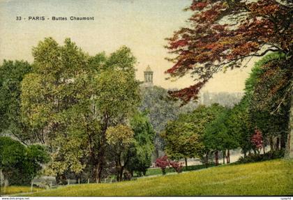 Paris - 19 - Buttes Chaumont - Arts - Tableau CPA