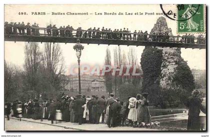 Paris - 19 - Buttes Chaumont - Les Bords du Lac - CPA