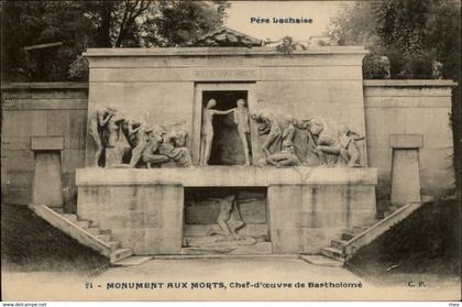 75 - PARIS - arrondissement 20 - cimetière du Père Lachaise - monument aux morts