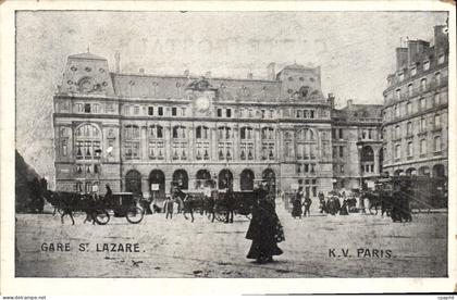 CPA Paris Gare St Lazaire