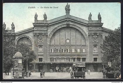 CPA Paris, La Gare du Nord