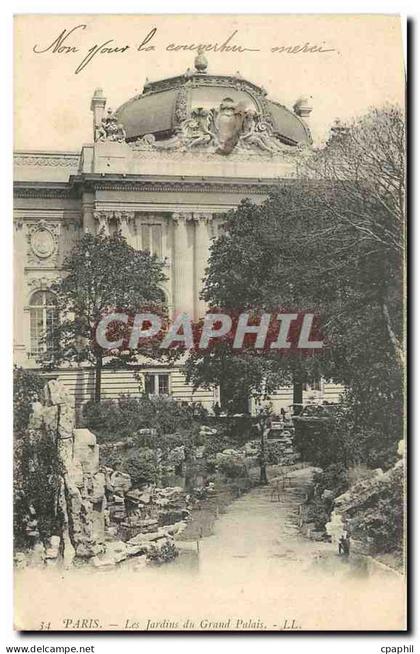 CPA Paris les jardins du Grand Palais