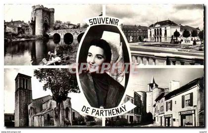 CPA Souvenir De Parthenay