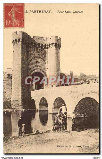 Parthenay CPA Tour Saint Jacques