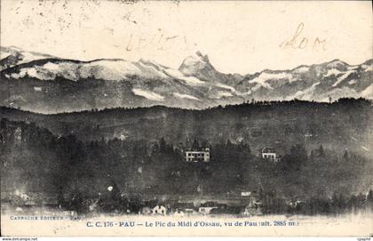 CPA Pau Le Pic du Midi d'Ossau vu de Pau