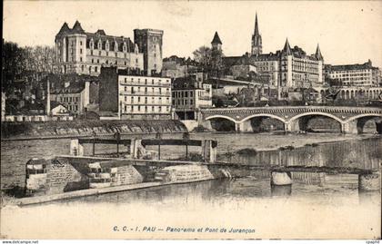 Pau CPA Panorama et pont du Jurancon