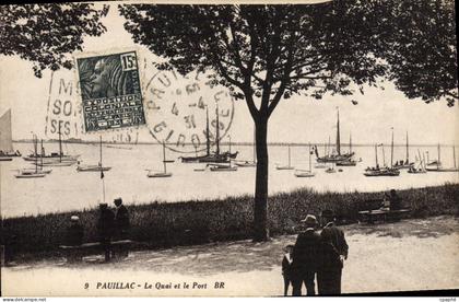 CPA Pauillac Le Quai et la Port