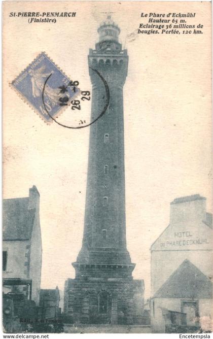 CPA  Carte postale France Saint Pierre Penmarch  Phare d'Eckmühl 1929 VM66086