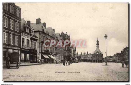 CPA Peronne Grande place