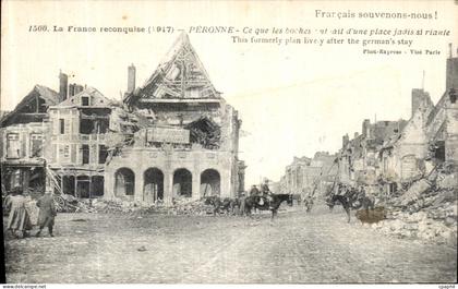 CPA Peronne Militaria