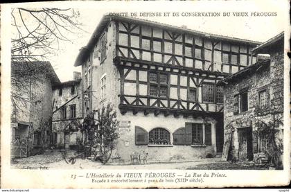 CPA Comite de defense et de Conservation du Vieux Perouges l'Hostellerie du Vieux Perouges La Rue du