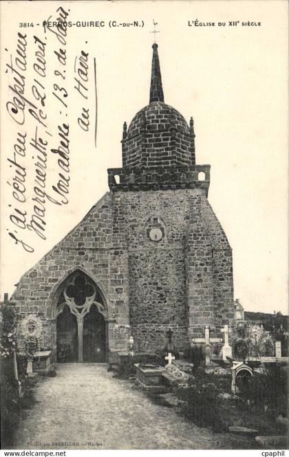 Perros Guirec CPA L'eglise du 12eme