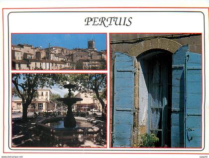 CPM Pertuis (84 Vaucluse) Carrefour Touristique de la Vallee d'Aigues au Sud du Massif du Luberon