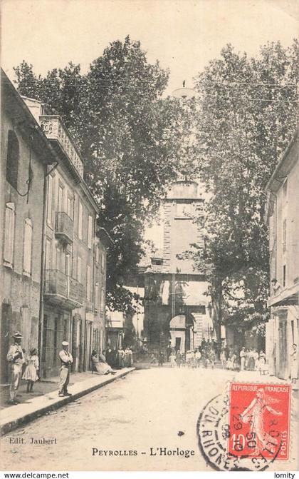 13 Peyrolles horloge CPA