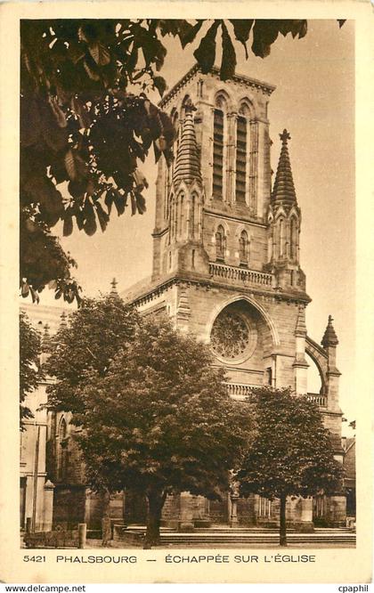 CPA Phalsbourg Echappee sur l'Eglise