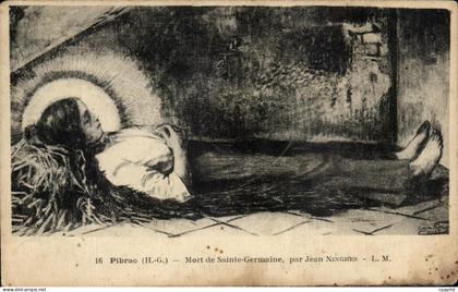 CPA Pibrac Mort de Sainte Germaine Par Jean Ningres