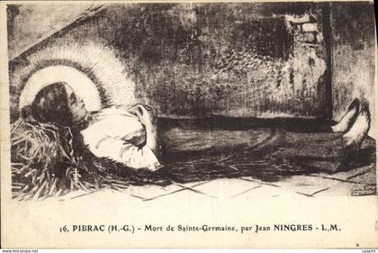 CPA Pibrac Mort de Sainte Germaine par Jean Ningres