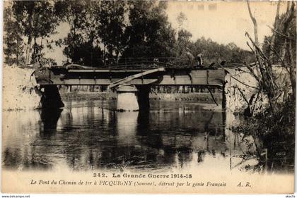 CPA Picquigny Pont du chemin de fer (1498167)