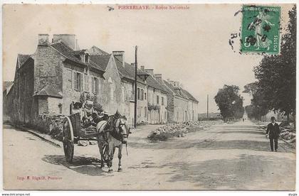 95 - PIERRELAYE - Route Nationale - CPA 1908