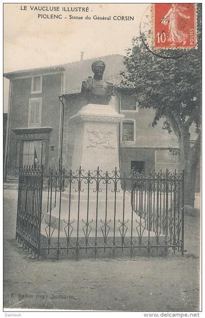 84 // PIOLENC   statue du Général CORSIN