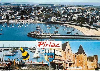 44 - Piriac sur Mer - Multivues - Blasons - Bateaux - Commerces - CPM - Voir Scans Recto-Verso