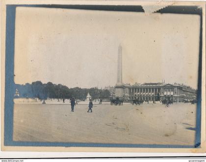 PLACE DE LA CONCORDE - L'OBELISQUE    PHOTO ANCIEN   12 X 9  CM