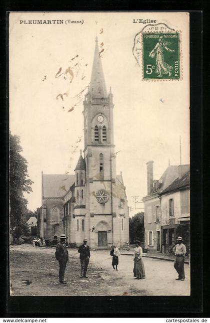 CPA Pleumartin, L`Eglise