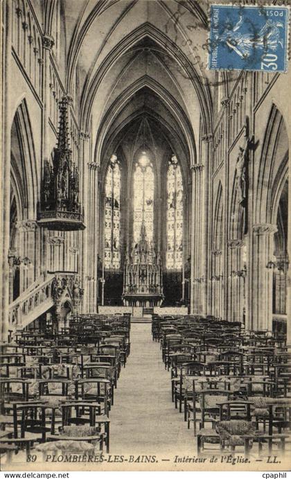 CPA Plombieres Les Bains Interieur de l Eglise