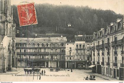 CPA Plombieres les Bains Place de l'Eglise cote Sud