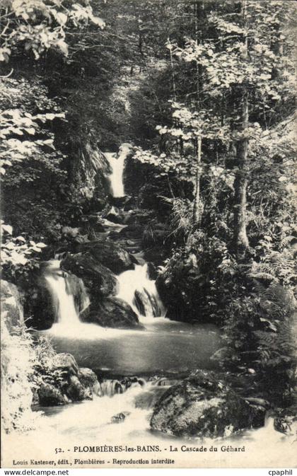 Plombieres les Bains CPA La cascade du Gehard