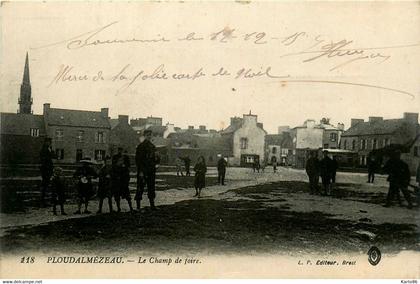 ploudalmézeau * place * le champ de foire * villageois
