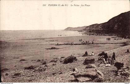 CPA PLOUHA le Palus la plage