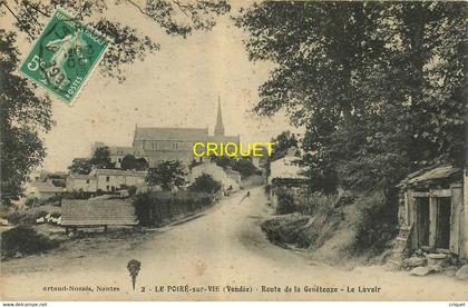 85 Le Poiré sur Vie, route de la Génétouze, le Lavoir, visuel pas courant