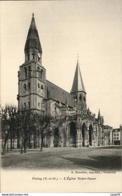 Poissy - L'Eglise Notre Dame - CPA