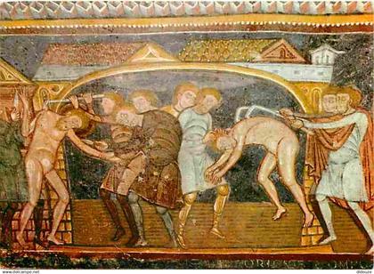 86 - Saint Savin sur Gartempe - L'Eglise Abbatiale - Les Saints déchirés par des ongles de fer - Crypte de Saint Savin S