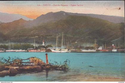 1914. TAHITI. Fine postcard (TAHITI. Port de Papete.) Unusual card. 













 - JF437159