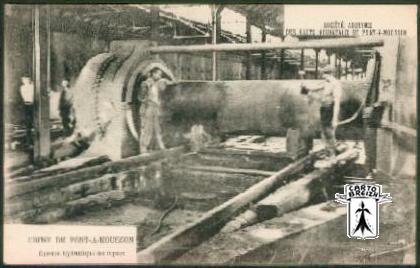 54 Pont-à-Mousson - Société Anonyme des Hauts Fourneaux de Pont-à-Mousson  USINE DE PONT-A-MOUSSON  Epreuve hydraulique