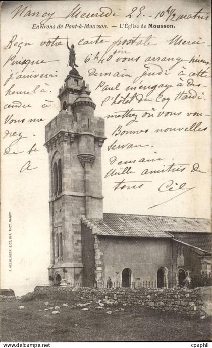 CPA Environs de Pont a Mousson L'eglise de Mousson