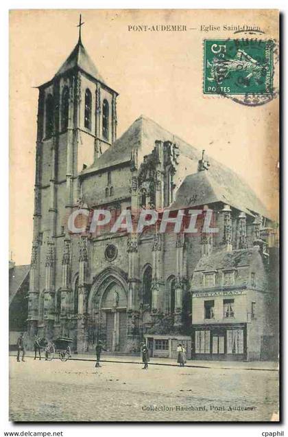 CPA Pont Audemer Eglise Saint Ouen