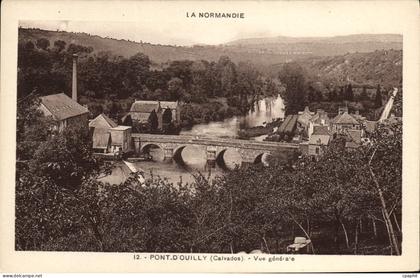 CPA La Suisse Normandie Pont d'Ouilly vue generale