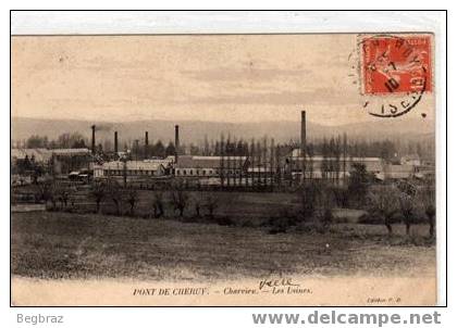 PONT DE CHERUY   CHARVIEU   LES USINES