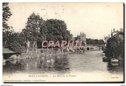 CPA Pont L'Eveque Les bords de la touques