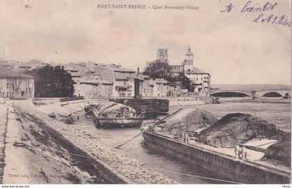 PONT SAINT ESPRIT(BATEAU DE PENICHE)