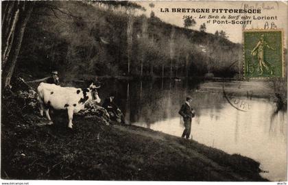 CPA La Bretagne. - Les Bords du Scorff entre LORIENT et PONT-SCORFF (431172)