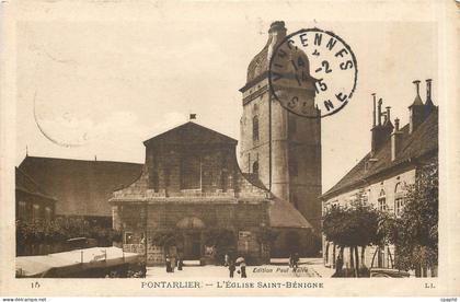 CPA Pontarlier L'Eglise Saint Benigne