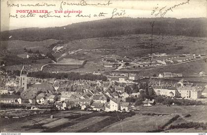 CPA Pontarlier Vue generale