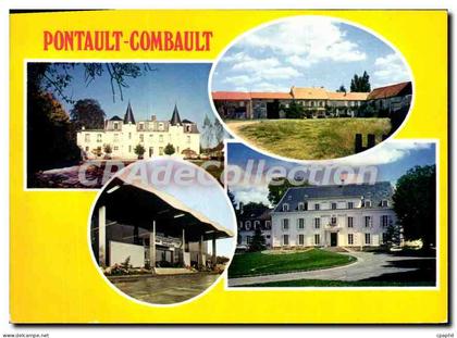 CPSM Pontault Combault (S et M) Chateau de Candalle la Ferme Dinneveth La Mairie La nouvelle gare