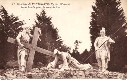 CPA Calvaire De Pontchateau Jesus Tombe La Seconde Fois